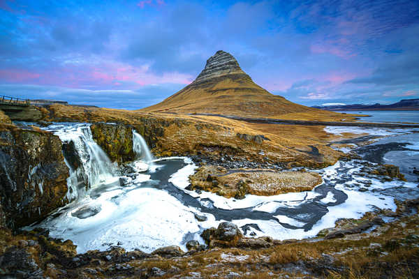 Poster Pemandangan Gunung Iceland Waterfalls Mountains Rivers Kirkjufell 1Z