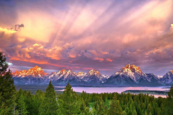 poster pegunungan Mountains The Teton Range APC 001