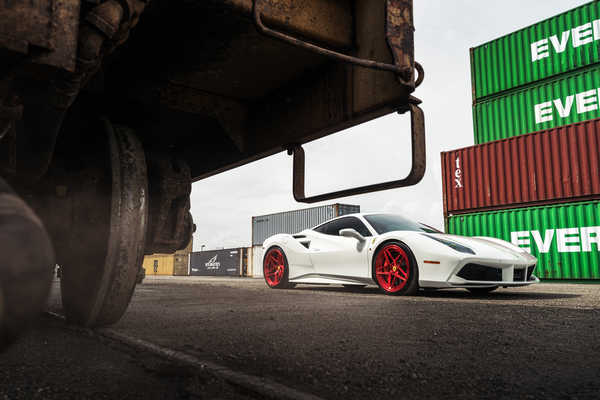 Poster Mobil Ferrari Ferrari 488 APC056