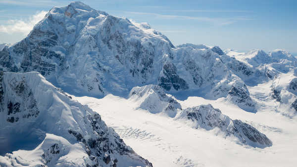 poster gunung Alaska Mountain Peak Snow Winter Mountains Mountain APC