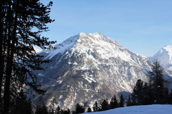 poster pemandangan alam gunung Austria Mountains Winter 1Z