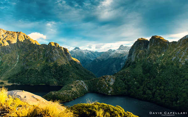 poster pegunungan fiordland mountains new zealand WPS