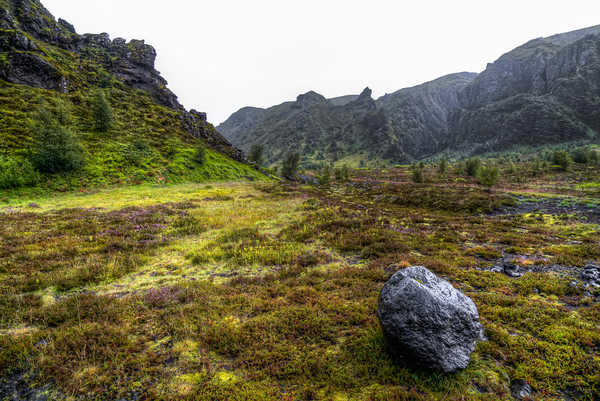 poster gunung Iceland Mountains Stones Thorsmork National Park 1Z