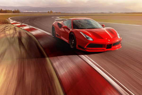 Poster Mobil Ferrari Ferrari 488 APC046