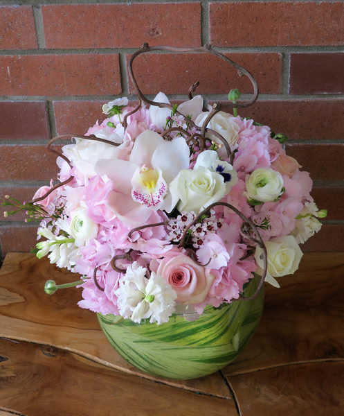 Hiasan Dinding Anggrek Bouquets Roses Hydrangea Ranunculus Orchid WPS