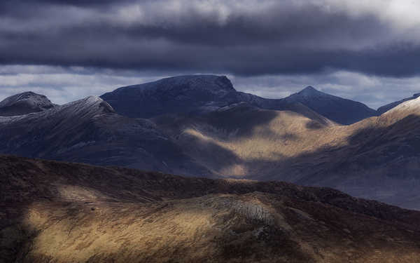 poster gunung Scotland Mountains Highlands 1Z