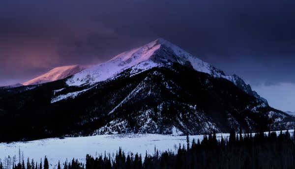 Poster Pemandangan Gunung Dawn Mountain Nature Snow Winter Mountains Mountain APC