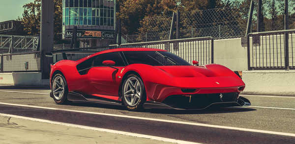 Poster Mobil ferrari p80c 2019 5k WPS002