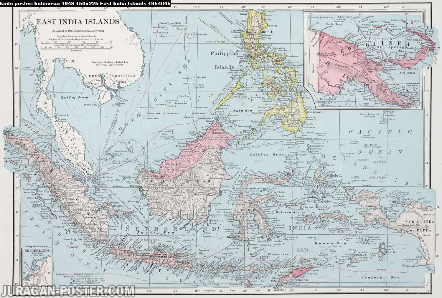 peta indonesia kuno tahun 1948