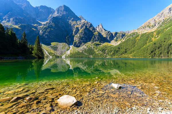 Poster Pemandangan Gunung Poland Mountains Lake 1Z 003