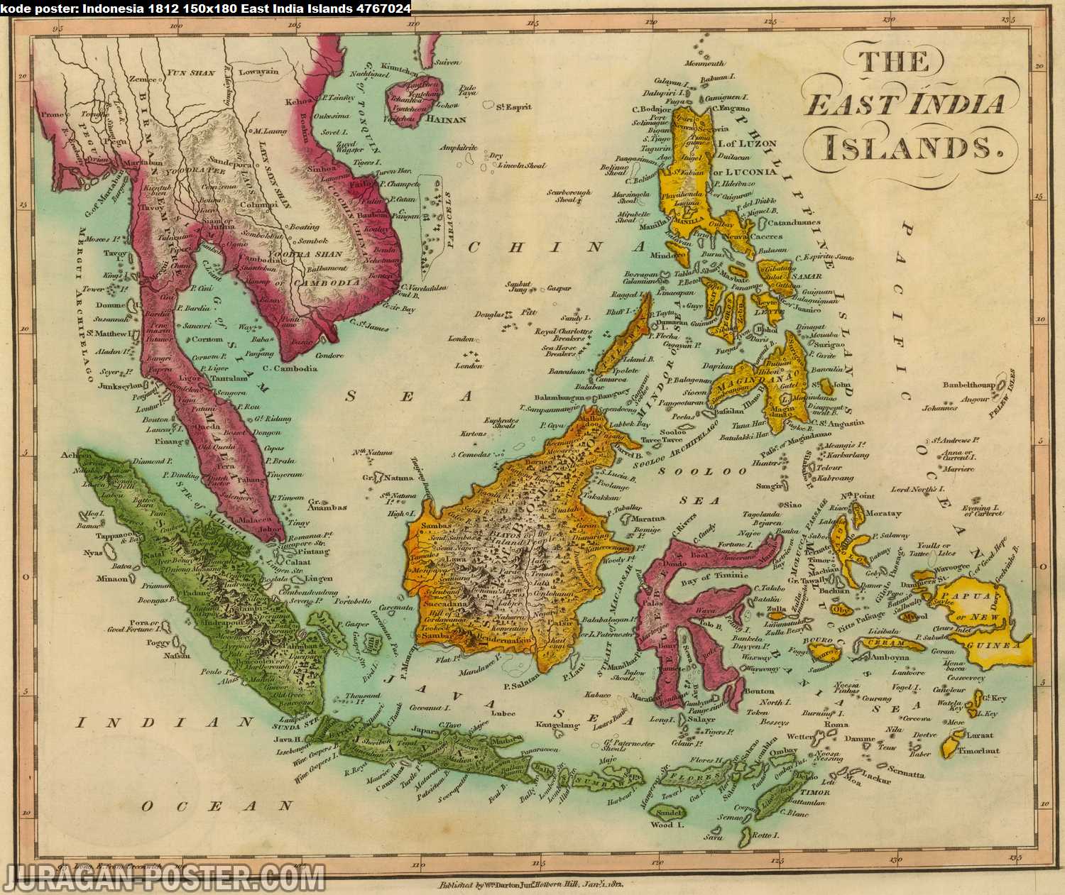 peta indonesia kuno tahun 1812