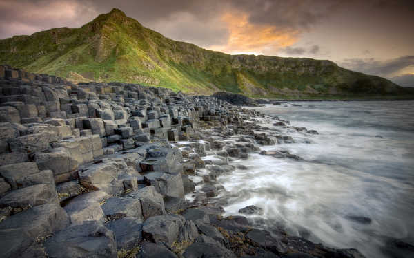 Poster Pemandangan Gunung Beach Ireland Mountain Rock Earth Beach APC