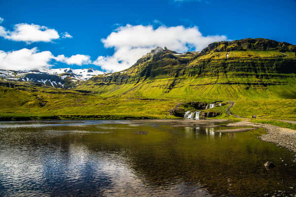 poster gunung Iceland Lake Mountains Snaefellsnesog 1Z