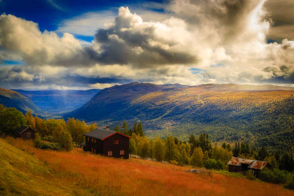 Poster Pemandangan Gunung Norway Scenery Mountains 1Z 006