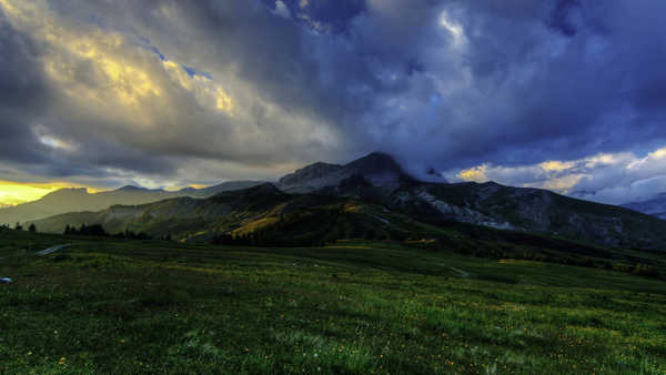 poster pemandangan alam gunung France Mountains Scenery 1Z