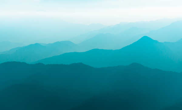 poster gunung mountains mountain range turquoise teal hd 5k WPS