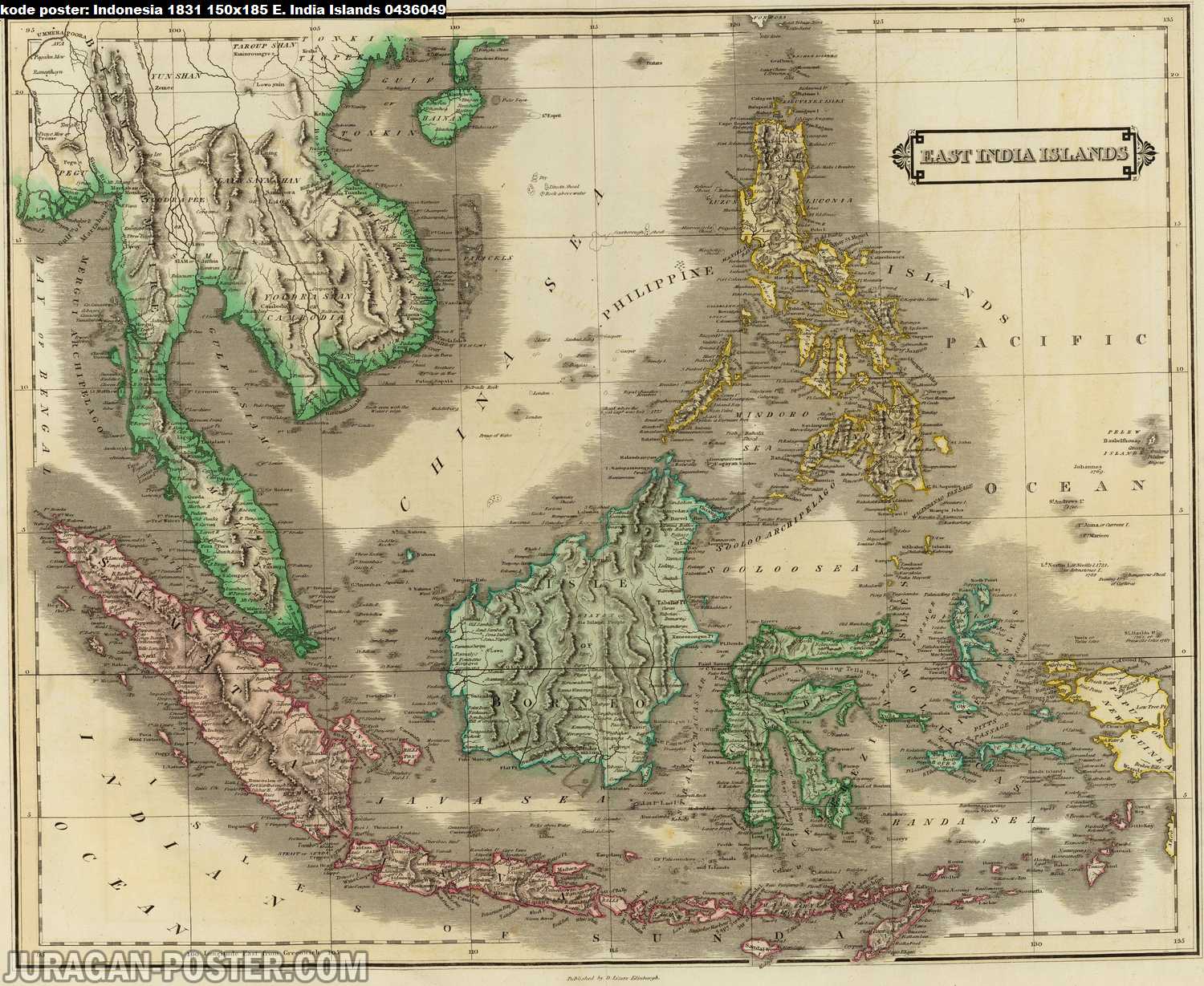 peta indonesia kuno tahun 1831
