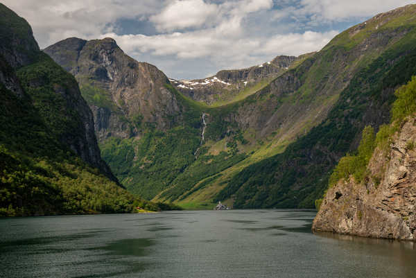 Poster Pemandangan Gunung Norway Mountains Sognefjord Bay 1Z