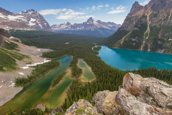 poster gunung Canada Parks Mountains Lake Forests Stones Scenery 1Z