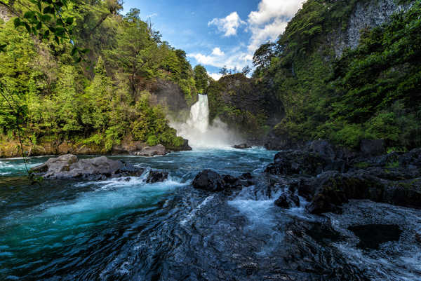 poster gunung Mountain River Waterfall Waterfalls Waterfall APC