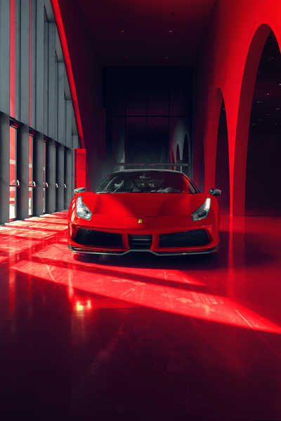 Poster Mobil pogea racing fplus corsa ferrari 488 gtb 2018 red WPS Poster Mobil pogea racing fplus corsa ferrari 488 gtb 2018 red WPS