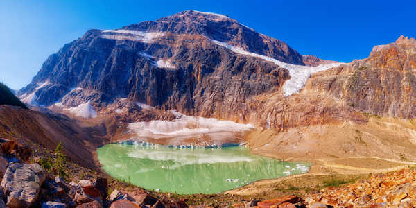 poster pegunungan Canada Parks Mountains Lake Jasper Park 1Z