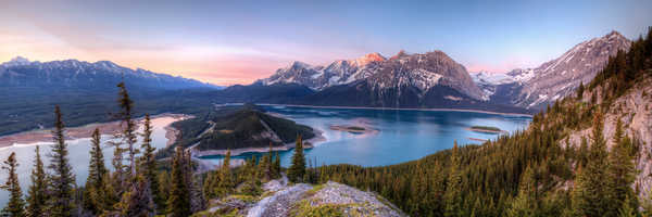 poster pegunungan Scenery Mountains Canada Lake Kananaskis Lakes 11245x3745 1Z