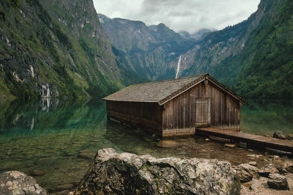 poster pegunungan Germany Mountains Lake 1Z