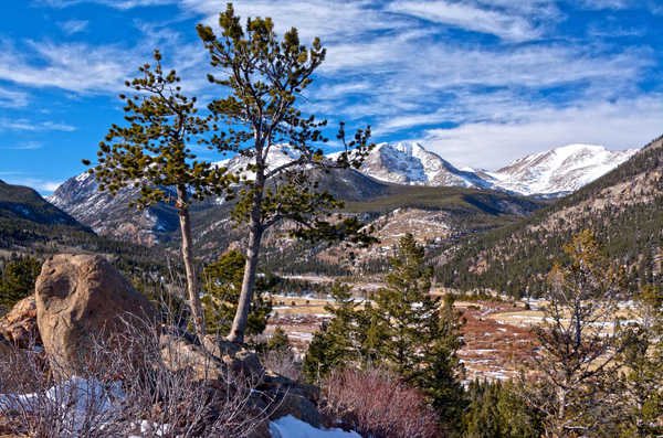 poster gunung USA Parks Mountains Sky 1Z 001