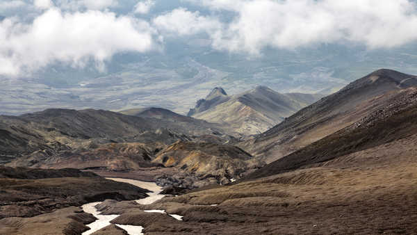 poster gunung Kamchatka Peninsula Russia Mountains 1Z