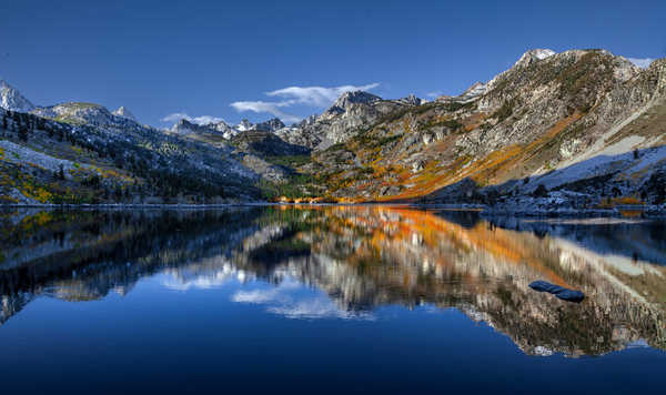 Poster Pemandangan Gunung USA Mountains Lake Sky Sierra Nevada Lake Sabrina 1Z