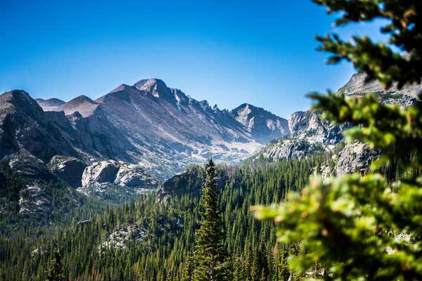 Poster Pemandangan Gunung rocky mountain national park colorado usa WPS