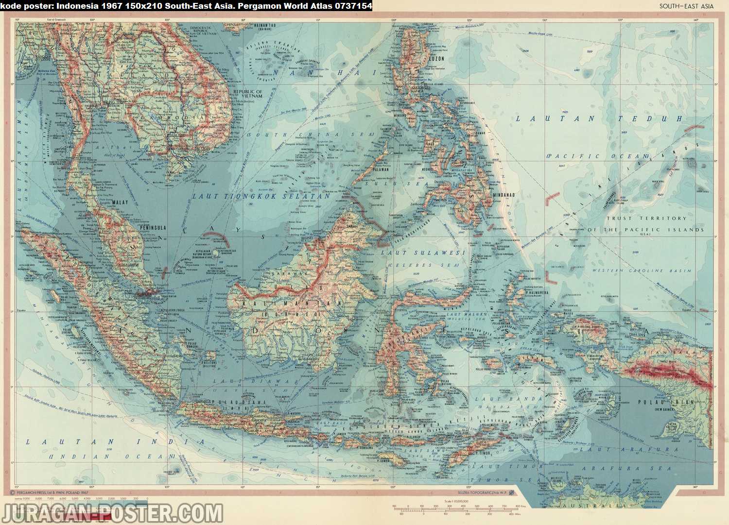 peta indonesia kuno tahun 1967