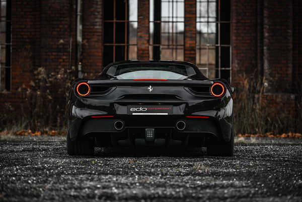 Poster Mobil Ferrari 488 GTBBlack 1ZM002