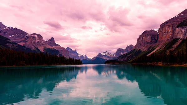 poster pemandangan alam gunung Cloud Lake Mountain Lakes Lake8 APC