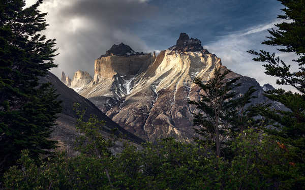 poster pemandangan alam gunung Mountains Chile Patagonia Torres del Paine 1Z