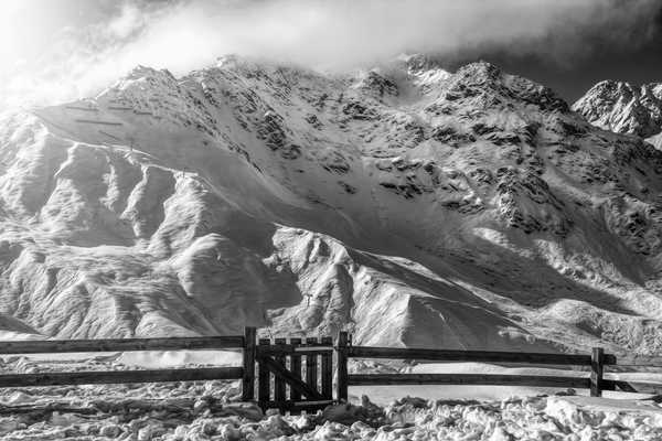 Poster Pemandangan Gunung Mountains Winter Winter 1Z