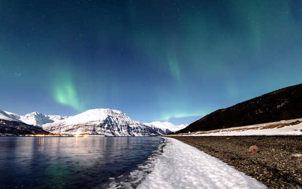 poster gunung Mountains Sky Norway 1Z