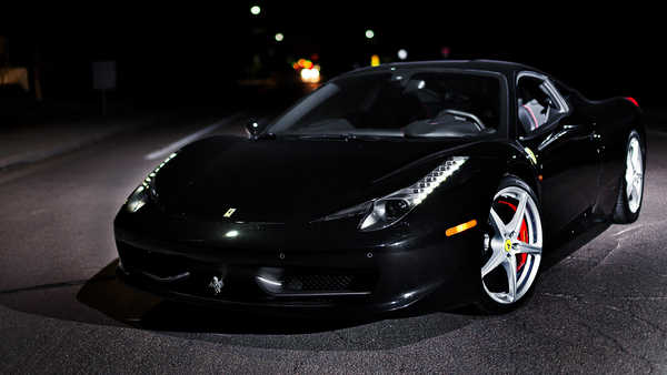 Poster Mobil Ferrari 458 ItaliaBlack 1ZM