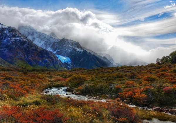 poster pegunungan Earth Andes Mountains APC