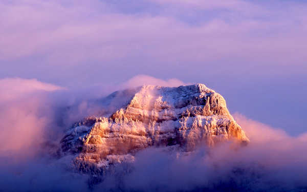 poster pemandangan alam gunung Pastel Mountains Mountain APC