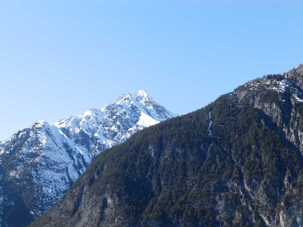 poster pemandangan alam gunung Mountain Sky Snow Mountains Mountain APC