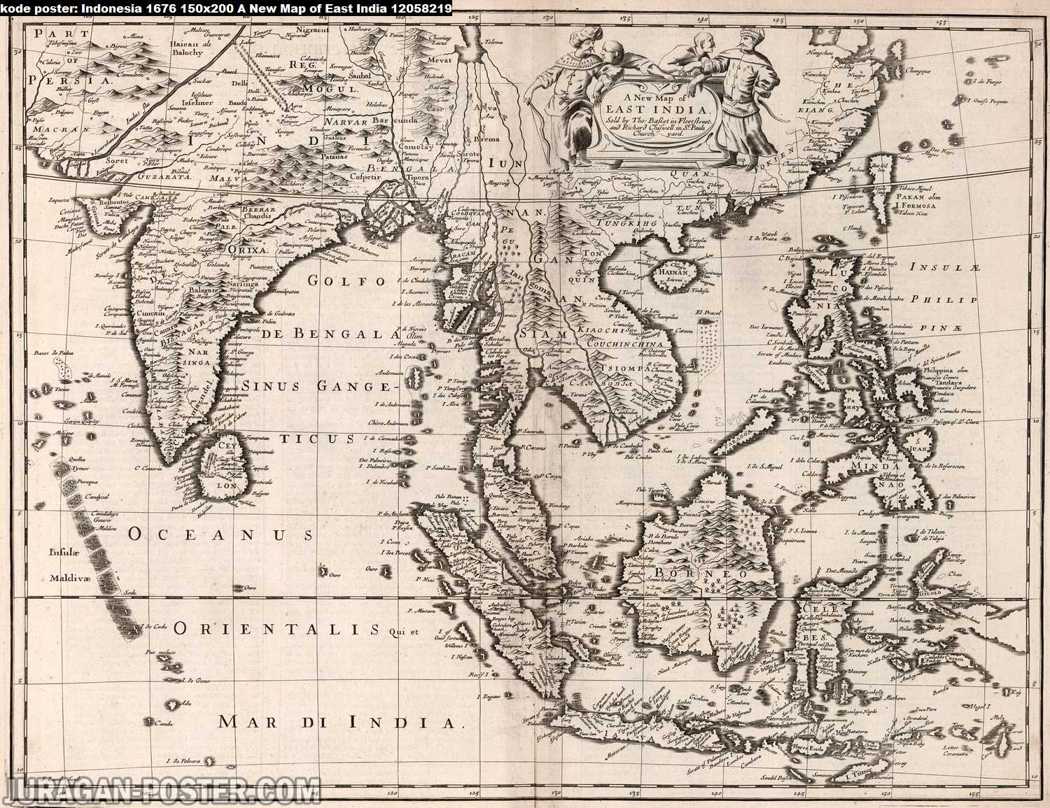 peta indonesia kuno tahun 1676