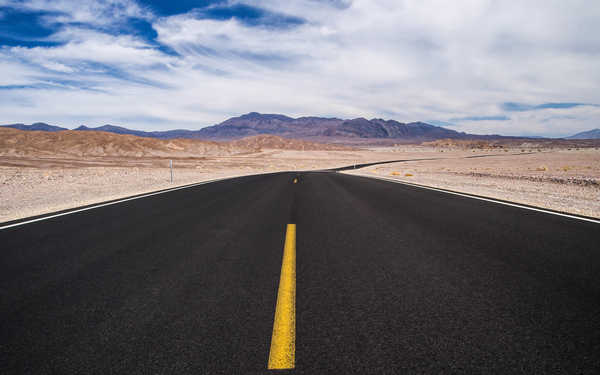 poster pemandangan alam gunung Desert Roads Mountains 1Z