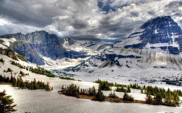 poster pemandangan alam gunung Cloud Landscape Mountain Snow Earth Winter7 APC