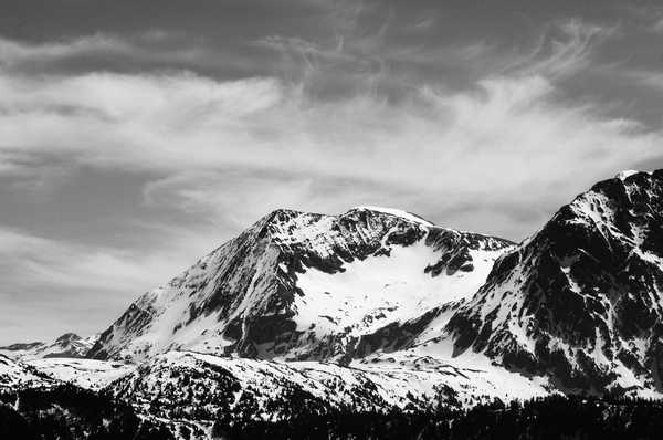 Poster Pemandangan Gunung Black & White Mountain Nature Snow Mountains Mountain APC