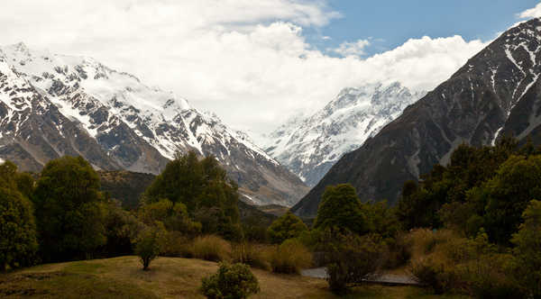 poster pemandangan alam gunung New Zealand Mountains Mount Cook National Park 1Z