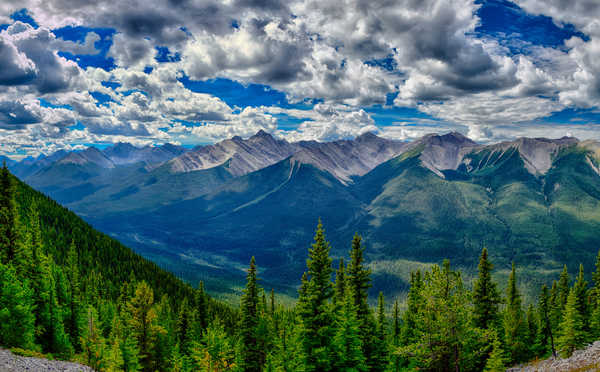 poster pegunungan Canada Parks Mountains Forests Scenery Banff 1Z