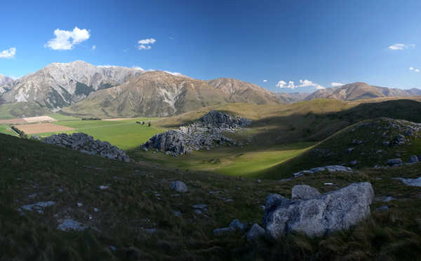 Poster Pemandangan Gunung New Zealand Stones Mountains Castle Hill sanctuary 1Z