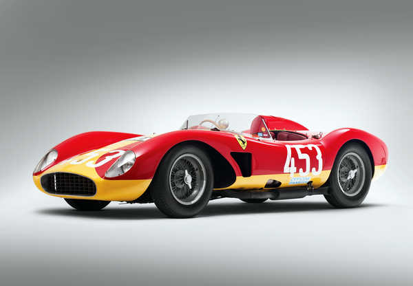 Poster Mobil Ferrari Retro Tuning 1957 500 TRC Scaglietti 1ZM